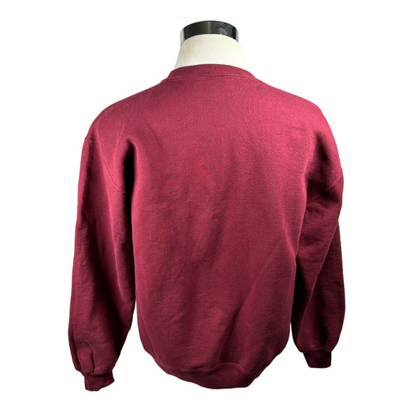 Vintage Russell Athletic Maroon/burgundy Sweatshirt - Picture 2 of 8